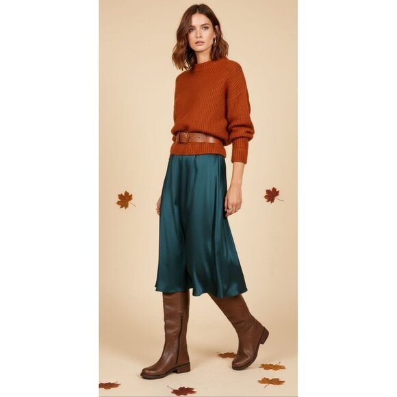 BP Genuine Leather Pull On Western Equestrian Knee High Boots Matted Brown 8.5M - Picture 4 of 16